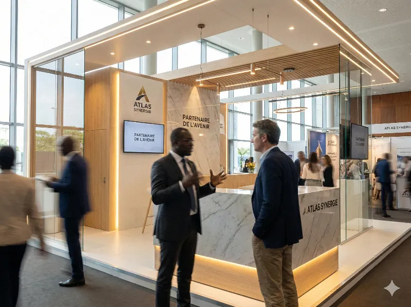 Tendances design 2025 des stands professionnels en Afrique de l’Ouest