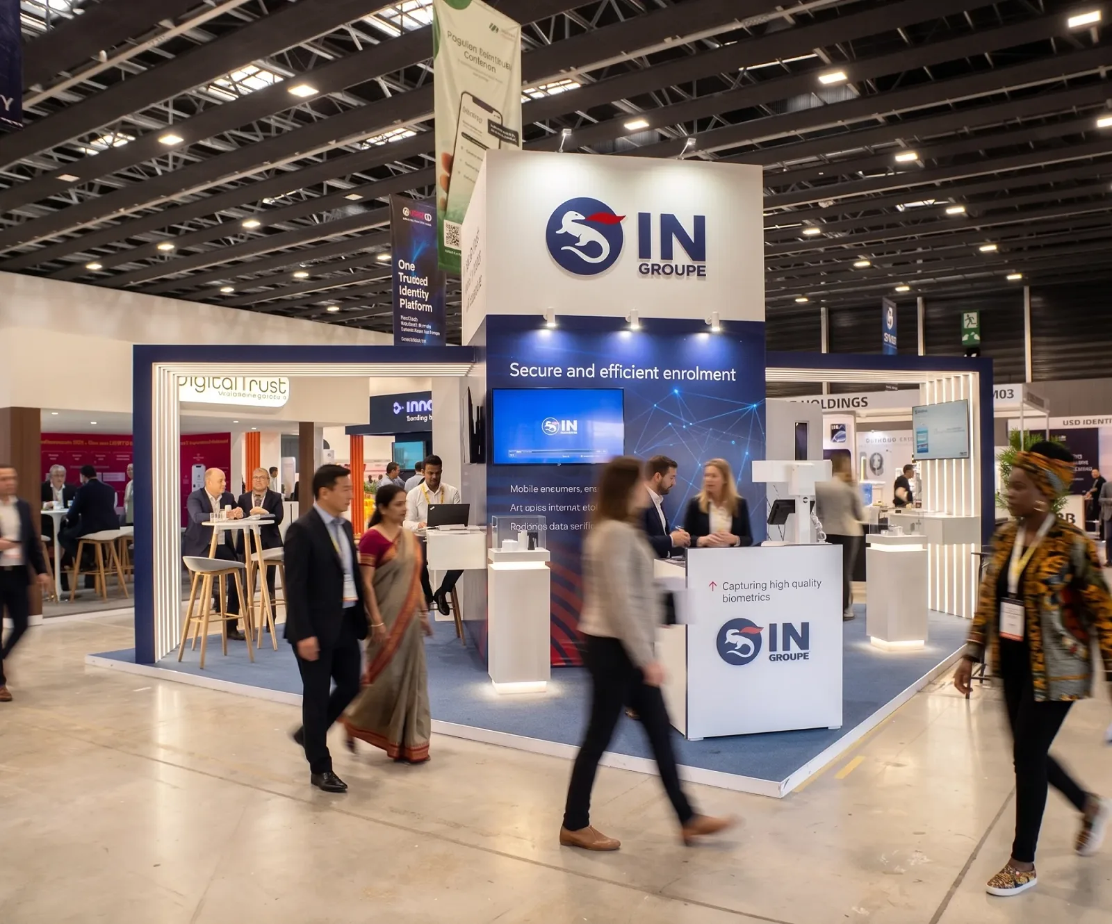 Stand IN Groupe - Salon biométrie & identité